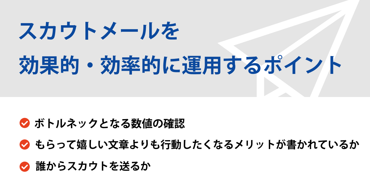 スカウトメールを効果的・効率的に運用するポイント【500社から分析】 – CASTER BIZ recruiting
